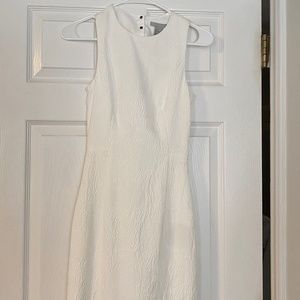 White H&M Fitted Mini Dress
